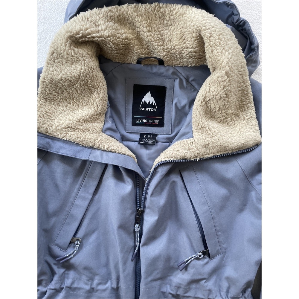 Burton Prowess Snowboard Ski Jacket Womens Small Waterproof Insulated Sherpa - Picture 3 of 16